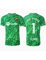 Moške Nogometnih dresov Barcelona Ter Stegen #1 Vratar Gostujoči 2024-25 Kratki rokavi